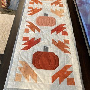 October Pumpkin Table Runner